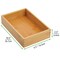 mDesign Bamboo Stackable Kitchen Drawer Organizer Tray, 6 Pack - Natural Wood